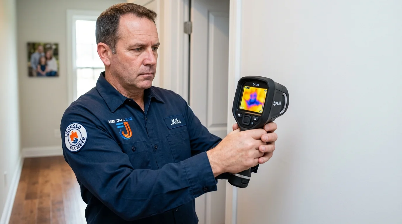 Thermal imaging leak detection by Johns Plumbing LLC in Plantersville